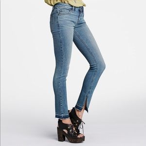Free People Dark Denim Frayed